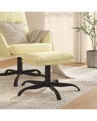Repose-pied Crème 60x60x36 cm Similicuir | Mobilier & Déco