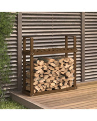 Support bois de chauffage Marron miel 110x35x108,5 cm Bois pin | Mobilier & Déco