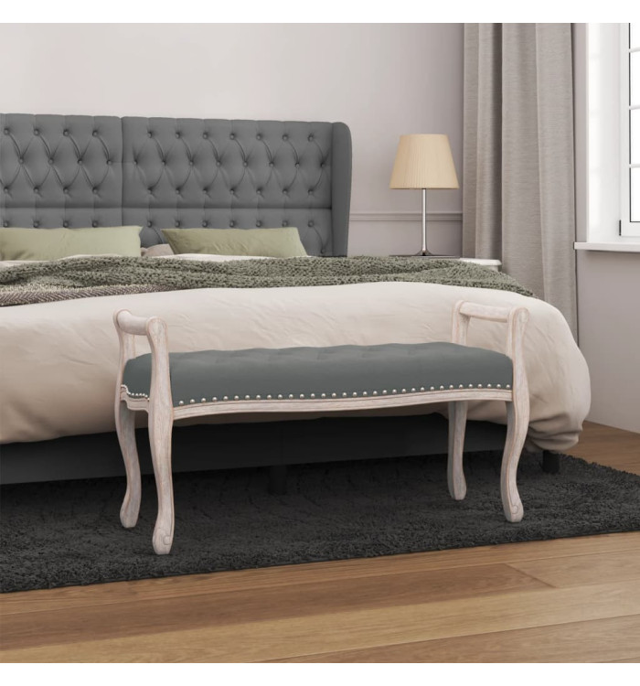 Banc Gris foncé 110x45x60 cm Tissu | Mobilier & Déco