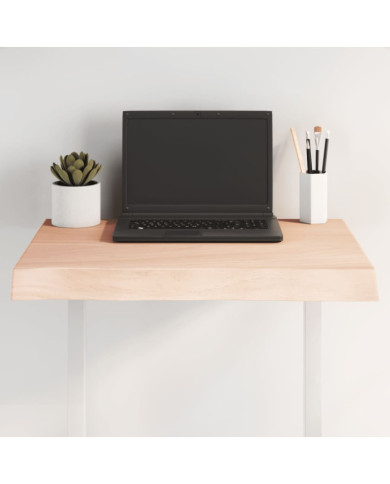 Dessus de table bois massif non traité bordure assortie | Mobilier & Déco