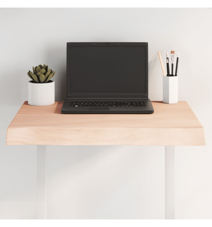 Dessus de table bois massif non traité bordure assortie | Mobilier & Déco