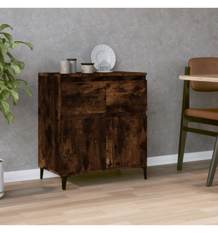 Buffet Chêne fumé 60x35x70 cm Bois d'ingénierie | Mobilier & Déco