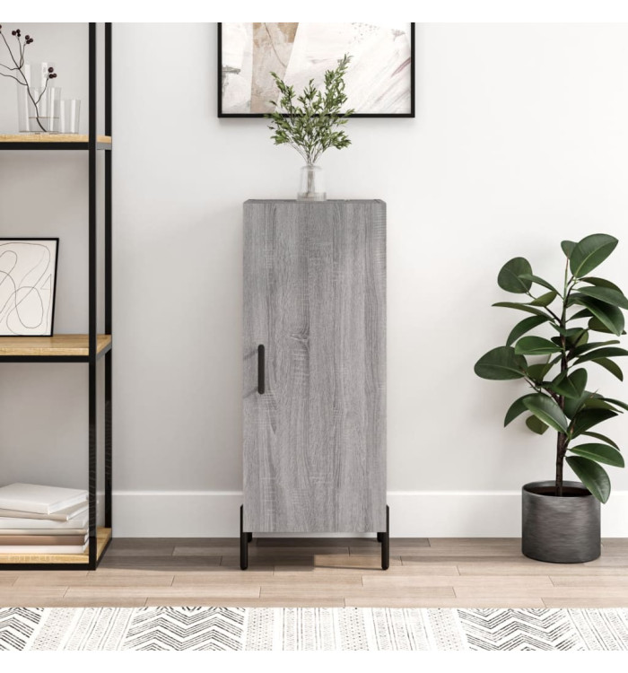 Buffet Sonoma gris 34,5x34x90 cm Bois d'ingénierie | Mobilier & Déco