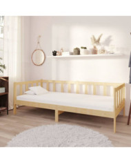 Lit de repos avec matelas 90x200 cm Bois de pin massif | Mobilier & Déco