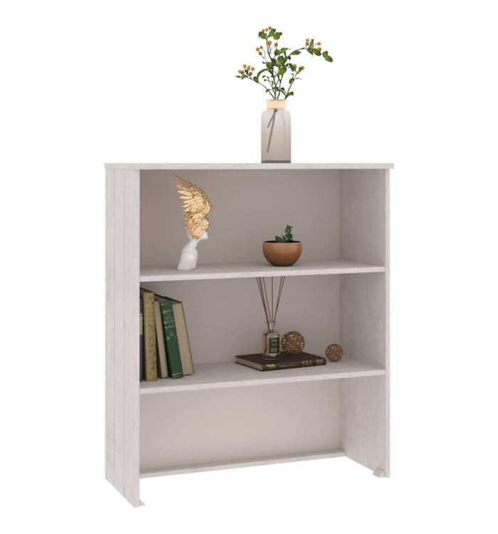 Dessus de buffet HAMAR Blanc 85x35x100 cm Bois de pin massif | Mobilier & Déco