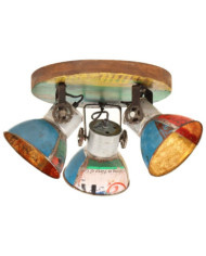 Plafonnier industriel 25 W Multicolore 42x25 cm E27 | Mobilier & Déco