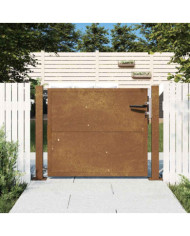 Portail de jardin 105x80 cm acier corten | Mobilier & Déco