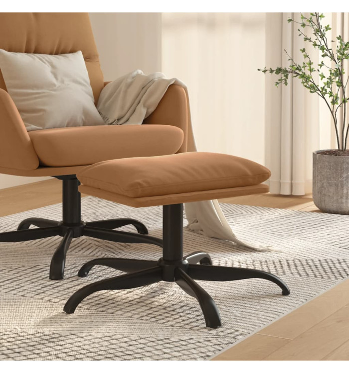 Repose-pied Taupe 60x60x36 cm Tissu microfibre | Mobilier & Déco