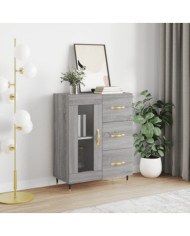 Buffet sonoma gris 69,5x34x90 cm bois d'ingénierie | Mobilier & Déco
