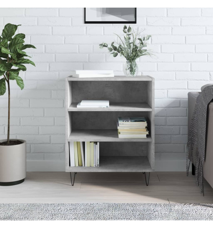 Buffet gris béton 57x35x70 cm bois d'ingénierie | Mobilier & Déco