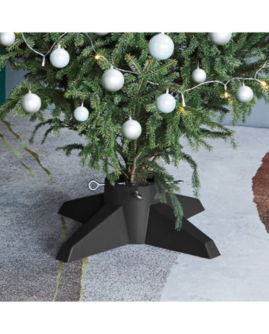 Support de sapin de Noël Gris 55,5x55,5x15 cm | Mobilier & Déco