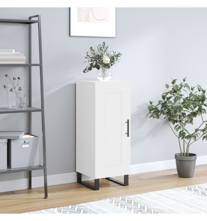 Buffet blanc 34,5x34x90 cm bois d'ingénierie | Mobilier & Déco