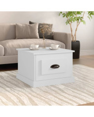 Table basse blanc 50x50x35 cm bois d'ingénierie | Mobilier & Déco
