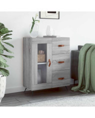 Buffet sonoma gris 69,5x34x90 cm bois d'ingénierie | Mobilier & Déco