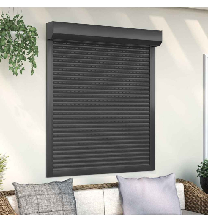 Volet roulant aluminium 110x130 cm anthracite | Mobilier & Déco