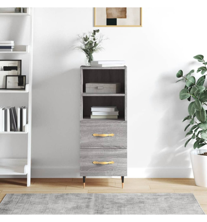 Buffet Sonoma gris 34,5x34x90 cm Bois d'ingénierie | Mobilier & Déco