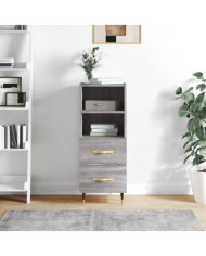 Buffet Sonoma gris 34,5x34x90 cm Bois d'ingénierie | Mobilier & Déco