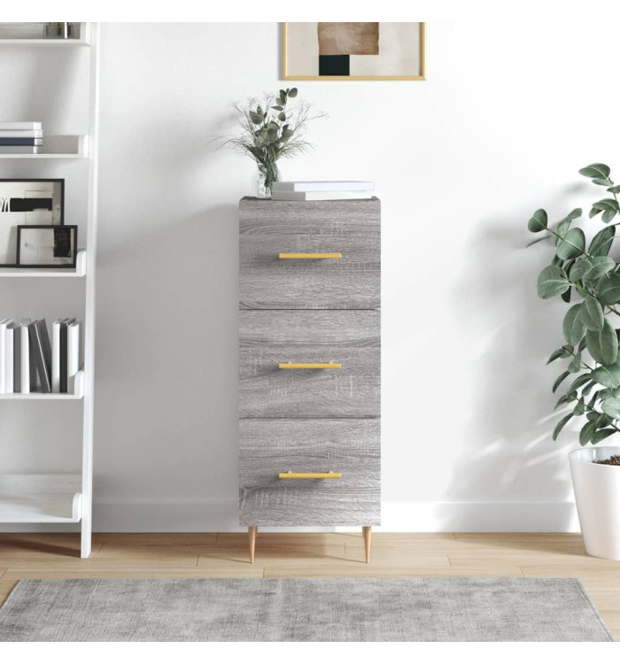 Buffet Sonoma gris 34,5x34x90 cm Bois d'ingénierie | Mobilier & Déco