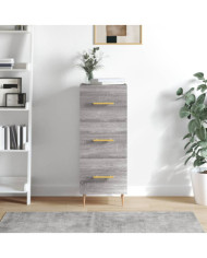 Buffet Sonoma gris 34,5x34x90 cm Bois d'ingénierie | Mobilier & Déco