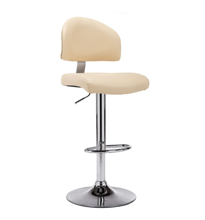 Tabouret de bar Crème Similicuir | Mobilier & Déco