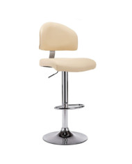 Tabouret de bar Crème Similicuir | Mobilier & Déco