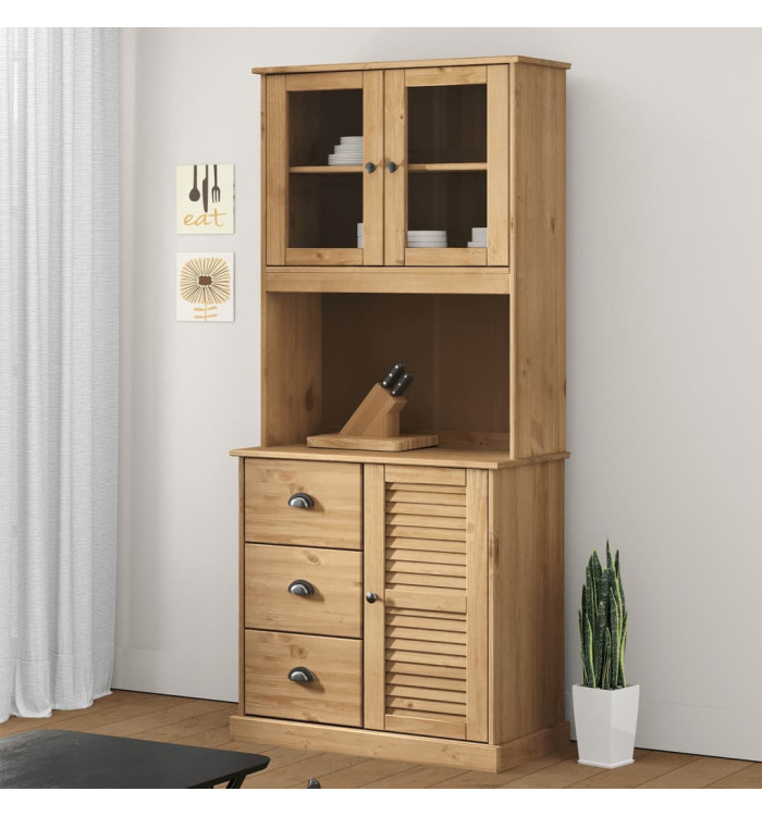 Dessus de commode VIGO 78x30x100 cm bois massif de pin | Mobilier & Déco
