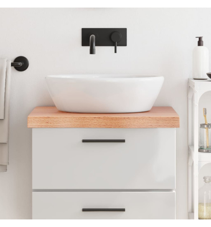 Comptoir de salle de bain marron 60x60x(2-6) cm bois traité | Mobilier & Déco