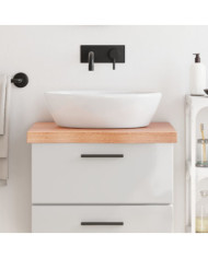 Comptoir de salle de bain marron 60x60x(2-6) cm bois traité | Mobilier & Déco