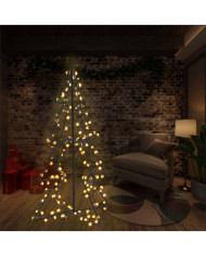 Arbre de Noël cône 160 LED d'intérieur/d'extérieur 78x120 cm | Mobilier & Déco