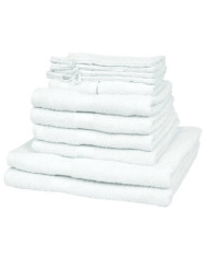 Serviette pour maison 12 pcs Coton 500 gsm Blanc | Mobilier & Déco
