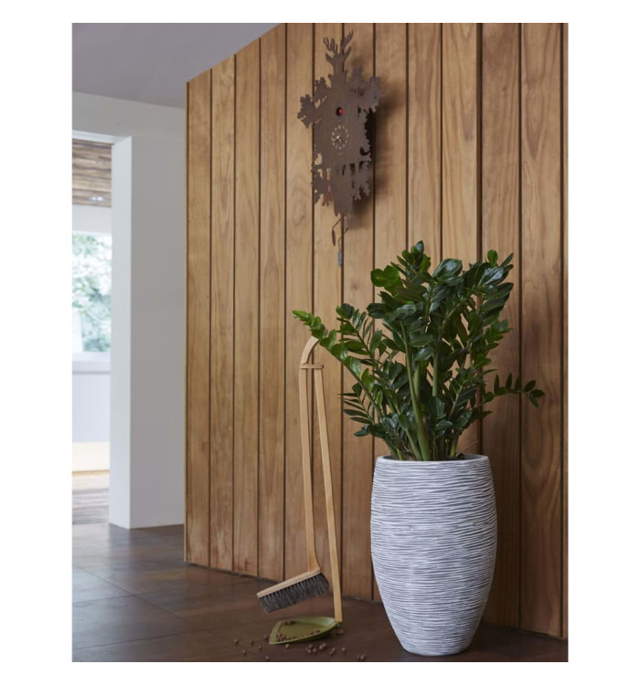 Capi Pot à fleurs Nature Rib élégant Deluxe 45x72 cm Ivoire | Mobilier & Déco