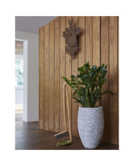 Capi Pot à fleurs Nature Rib élégant Deluxe 45x72 cm Ivoire | Mobilier & Déco