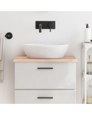 Comptoir de salle de bain 60x40x2 cm bois massif non traité | Mobilier & Déco