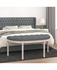 Banc Gris foncé 110,5x45x49 cm Tissu | Mobilier & Déco