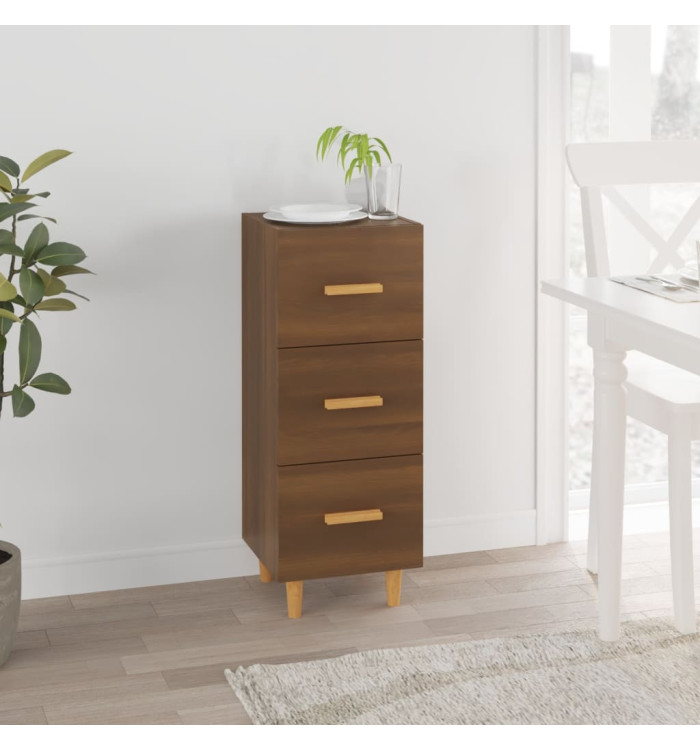 Buffet Chêne marron 34,5x34x90 cm Bois d'ingénierie | Mobilier & Déco
