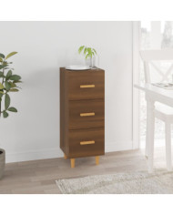 Buffet Chêne marron 34,5x34x90 cm Bois d'ingénierie | Mobilier & Déco
