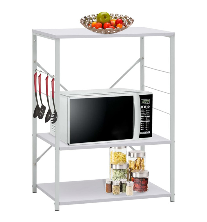 Armoire à four à micro-ondes Blanc 60x39,6x79,5 cm | Mobilier & Déco