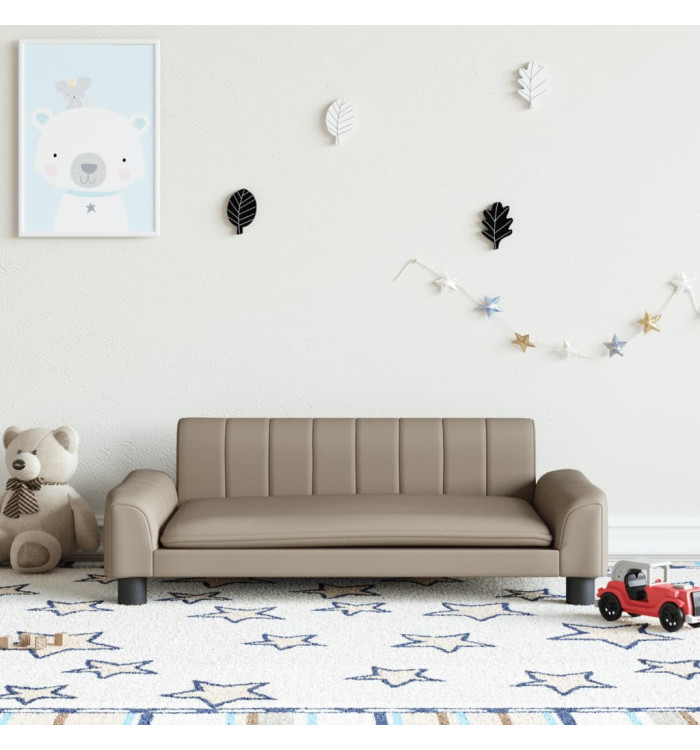 Canapé pour enfants cappuccino 90x53x30 cm similicuir | Mobilier & Déco
