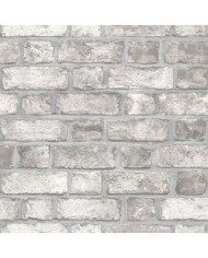 Noordwand Papier peint Homestyle Brick Wall gris et blanc cassé | Mobilier & Déco