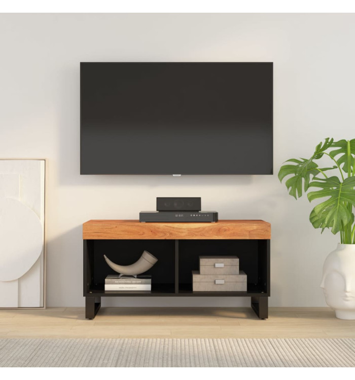 Meuble TV 85x33x43,5 cm bois d'acacia massif | Mobilier & Déco