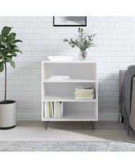 Buffet blanc brillant 57x35x70 cm bois d'ingénierie | Mobilier & Déco