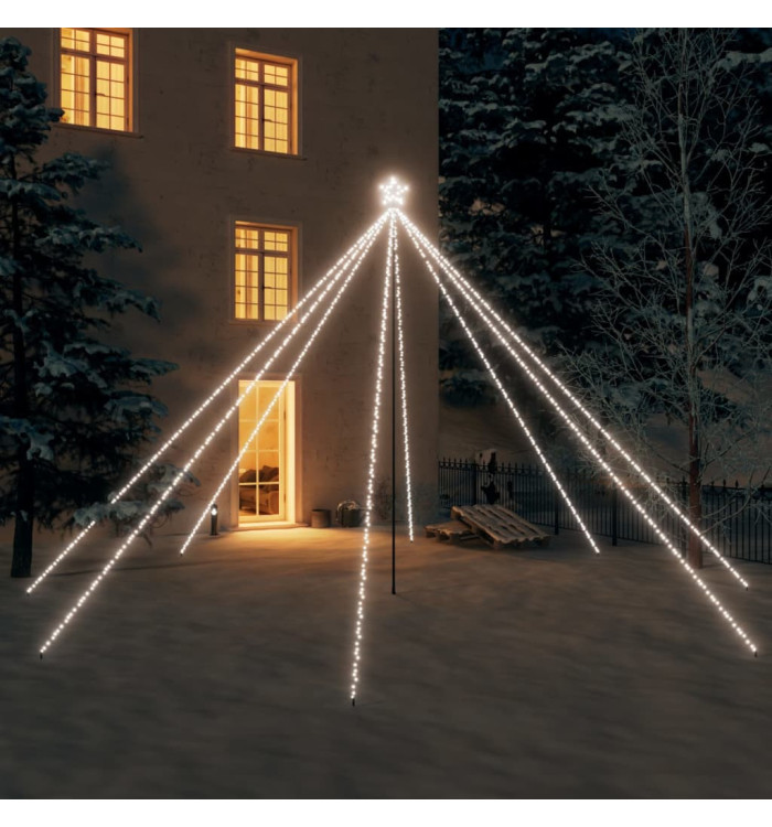 Sapin de Noël à LED Int/Extérieur 800 LED blanc froid 5 m | Mobilier & Déco