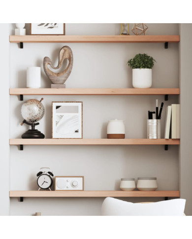 Étagère murale 100x10x4 cm bois de chêne massif non traité | Mobilier & Déco