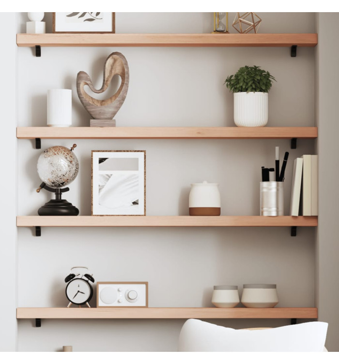 Étagère murale 100x10x4 cm bois de chêne massif non traité | Mobilier & Déco