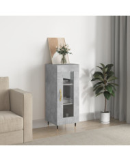 Buffet Gris béton 34,5x34x90 cm Bois d'ingénierie | Mobilier & Déco
