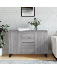 Buffet sonoma gris 104x35x70 cm bois d'ingénierie | Mobilier & Déco