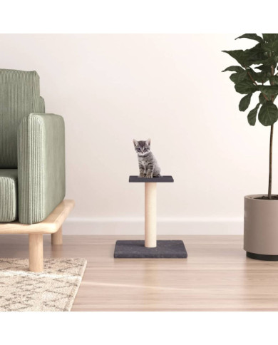 Arbre à chat avec plate-forme gris foncé 38 cm | Mobilier & Déco