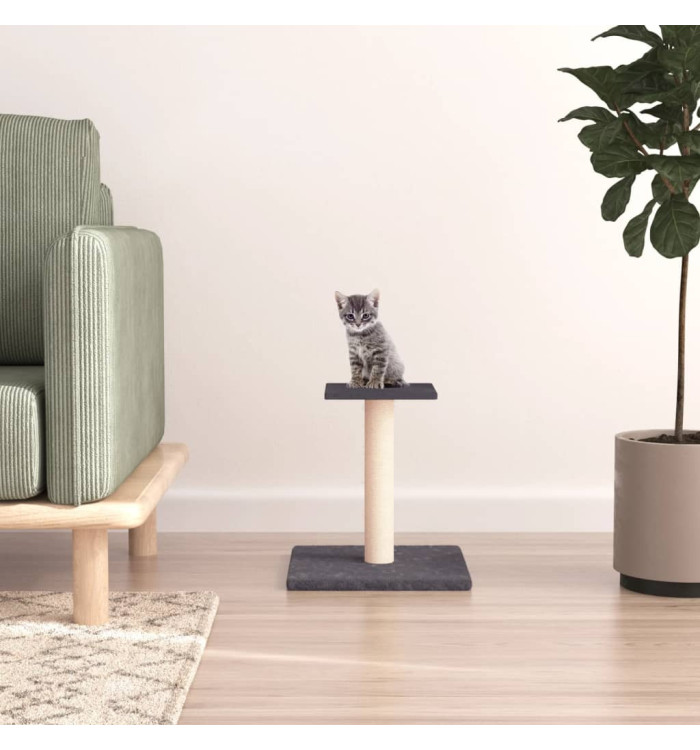 Arbre à chat avec plate-forme gris foncé 38 cm | Mobilier & Déco