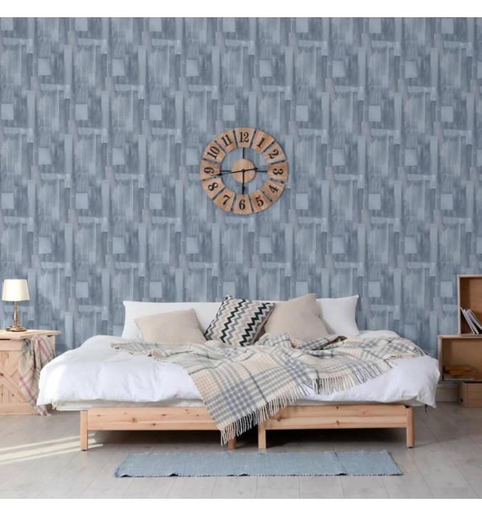 DUTCH WALLCOVERINGS Papier peint Wood Gris | Mobilier & Déco