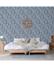 DUTCH WALLCOVERINGS Papier peint Wood Gris | Mobilier & Déco